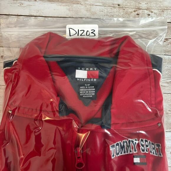 Tommy Hilfiger Y2k Jacket Womens Small Blokecore Tennis Prep Sport Full Zip Crop - Picture 12 of 12
